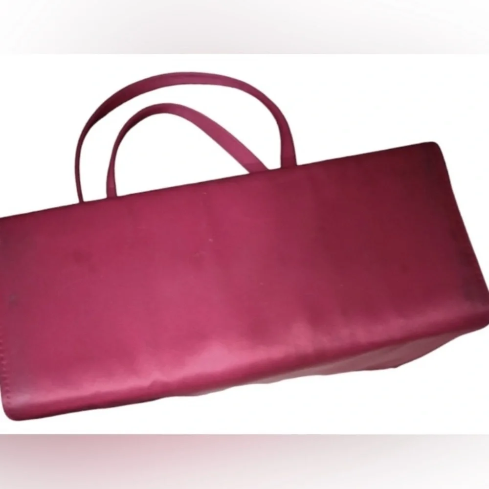 KATE SPADE Red Nylon Tote w/Branded Dust Bag, EUC